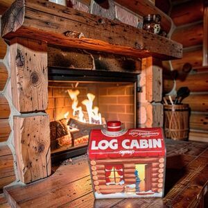 Vintage 100th Anniversary Log Cabin Syrup Original Tin 1887-1987